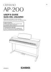 Owners Manual/User’s Guide Intructions Casio AP-200 Celviano Electronic Keyboard
