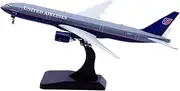Pre-Built Model Aircraft 15CM Miniature Diecast Aircraft Replica Model 1/400 for United Airlines B777-200 N777UA Static Plane Displays Miniature Airplane Model