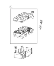 Genuine Mopar Pre Fuse Block Power Distribution Center 68481781AB