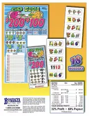 Pull Tab Ticket - Hard Card Tickets - Game - Go Fish