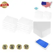 100% Cotton Percale Fitted Nap Mat Sheets - Bulk 10 Pack for Daycare Comfort
