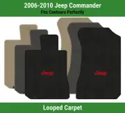 Lloyd Classic Loop Front Mats for '06-10 Jeep Commander w/Red on Black Jeep (for: Jeep)