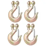 4 Packs 3/8 Clevis Slip Hook,3/8 Inch Chain Hooks 70 Forged Steel Heavy Duty ...