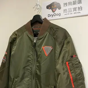 跩狗嚴選 獨家限量款 極度乾燥 Superdry 薄款 飛行夾克 鐵牌 徽章貼布 軍裝外套 MA1 軍綠 橘邊 撞色 冒險魂 Rookie Mix