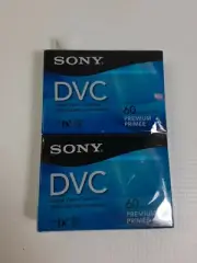 2 Two SEALED Sony Premium Mini DVC Digital Video Cassette Tapes 60 min DVM60PRR