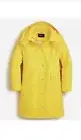 NWT J.Crew Raincoat Hooded Jacket Yellow ~ Sz XS ~ Lined Snap Zip