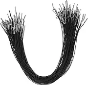 LIFKOME 100 Pcs Elastic Cord Mask Multifunctional Elastic Ropes Clothes Elastic Bands Fixing Ropes Coat Draw Cord Elastic Band for Party Hat Elastic Barbed Cord Black Polypropylene