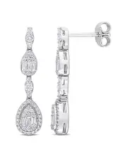 Diamond Select Cuts 14K 0.88 ct. tw. Diamond Drop Earrings