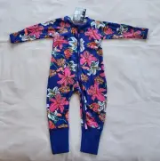 Bonds BZBVW 0MW Blooming Hibiscus Printed Zip Wondersuit Romper Size 0 New