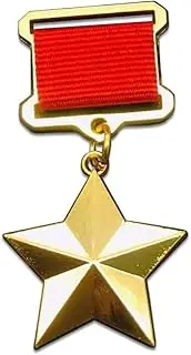 [wootall] Soviet Union Socialist Labor Hero Medal CCCP Russia Labor Gold Star Medal-WW2 USA USSR Military Badge Medal Collection Souvenir Lapel Pins Copy Soviet Hero, Gold