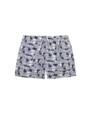 Emporio Armani Swim Trunks Logo Print Men White Swimwear