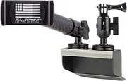 Bulletpoint Dash Mount Cell Phone Holder Compatible with 2011-2018 Jeep Wrangler JK JKU 20mm Ball Mount (Dual Ball Metal Base with Phone Holder + Action Camera Mount)
