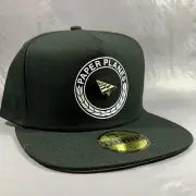 New Era Paper Planes Black Exclusive 59FIFTY A-Frame Fitted Hat Cap Sz 7 1/8
