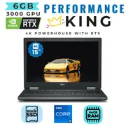 Dell Precision 7540 15" 4K gaming Laptop i7-9850H 6-Core 512GB 64GB RAM RTX 3000 - Refurbished (Grade A)