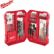 Milwaukee Impact Duty Shockwave Driver Bit Set Drill Screwdriver + Storage Case