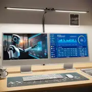 Desk Lamp - Clamp Lamp, Double Head LED Desk Lamps, 15 Lighting Modes Adjusta...