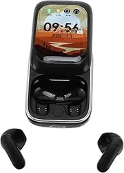 Yanmis WL Earbuds, Earphones with HD Touchscreen Sliding Design, Stereo Headphones with Noise Reduction, Built in MP3 Player, APP Notification for Phone, Tablet