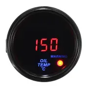2 Inch 52Mm 20-140\U2103 Oil Temperature Gauge Digital Led Display Black Face Car Meter With Sensor