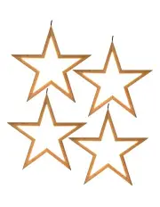 [Orient] Large Bamboo Star LED Hanging Lights 4x in Natural