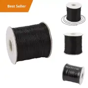 Waxed Cord for Jewelry Making, 185 Yards Polyester Macrame String, 0.8mm Thick,