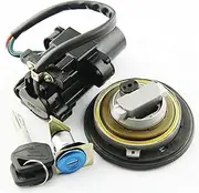 Ignition Switch for CB250 for Hornet for FMX650 2005-2006 Motorcycle Ignition Switch Helmet Steering Seat Lock Fuel Cap Set Motorcycle Ignition Switch Lock