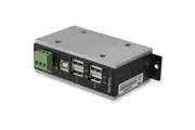 StarTech.com USB Hub - USB Type B - External - Black, Silver - TAA Compliant - 4 Total USB Port(s) - 4 USB 2.0 Port(s) - PC