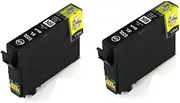 2 x Generic 212XL Black Ink Cartridges Compatible with Epson C13T02X192 for Epson Expression Home XP-2100 XP-3100 XP-3105 XP-4100 Workforce WF-2810 WF-2830 WF-2850