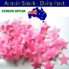 100pcs PINK Wall Stars Glow In The Dark Nursery Room Luminous Fluorescent GITD