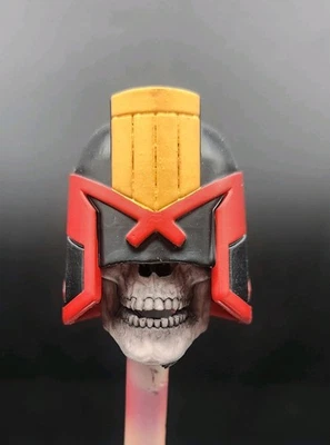 Hot Toys Custom Judge Dredd Skull Head 1/6 Scale Painted