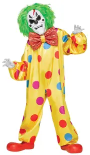Colour Change Killer Clown Boys Costume