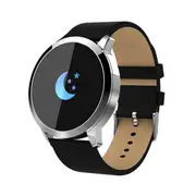 Leather Strap Waterproof Smart Watch Support Heart Rate Monitor / Blood Pressure Monitor / Blood Oxygen Monitor