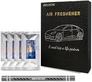 Arcoche Tesla Model 3 Model Y Air Fresheners Accessories for Car Outlet Vent Diffuser with 4 Pcs Scent Stick 2016-2023(Upgrade) (Ice Valley Cedar, 1 Star Gray Diffuser&4 Scent Sticks)