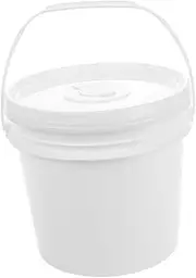 EXAOMBLE White Plastic Wipe Bucket with Lid Portable Wipe Dispenser Moisture Sealed Container for Bathroom Car Large Capacity for