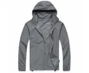 Unisex Running Rain Coat Lightweight Windproof Cycling Hiking Waterproof Jacket