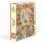 1000pc WerkShoppe 49x67.6cm Majestic Lion Kids Jigsaw Puzzle w/ Inserts 13y+