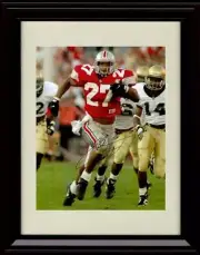 16x20 Gallery Frame Eddie George Autograph Promo Print - Ohio State Buckeyes-