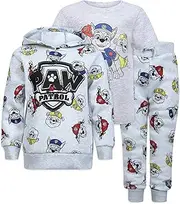 [PAW PATROL] Nickelodeon Boys 3 Piece Set T-Shirt, Hoodie and Jogger Set for Toddler Boys
