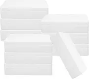 Tofficu 10pcs Boxes Mobile Phone Case Foam Box Beanie Crate Edges Nozzle Sink Dryer Palette Transparent Desktop Storage Makeup Bin Fog Pro Trinket Sprayer Kit Net White