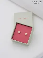 Ted Baker Rose Gold Tone HARLY: Tiny Heart Stud Earrings (C85915) | $58