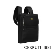 在飛比找momo購物網優惠-【Cerruti 1881】義大利頂級肩背包斜背包(黑色 C