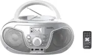 New Portable Boombox CD Player with Bluetooth, Remote Control, FM Radio, USB...