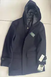 Ralph Lauren Boy's Wool-Blend Duffle Coat, Size 10R, Dark Navy