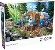 Buffalo Games - Mountain Retreat - 2000 Piece Jigsaw Puzzle for Adults Challenging Puzzle Perfect for Game Nights - Finished Size 38.50 x 26.50