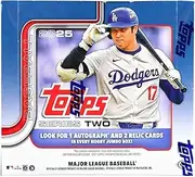 2025 Topps Series 2 Baseball Trading Card MLB Hobby Jumbo 10 Pack Box (1 Autograph & 2 Relics Per Jumbo Box)