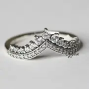 NEW AUTHENTIC PANDORA WISH CROWN RING 197736CZ MULTIPLE SZ W HINGED BOX