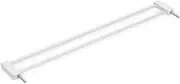 Hauck 9 cm Extension for Stair Gate/Door Safety Gate Such as hauck Autoclose N Stop 2, No Drilling - with Pressure Fastening, Metal (White)