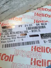 Heli Coil Metric Insert Tool M12x1.75