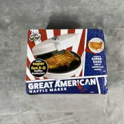 NEW Waffle Wow by CucinaPro Great American United States USA Waffle Maker 7.5"