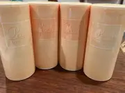 New Old Stock Avon Lot of 4 Peach Soft Musk Perfumed Talc Powder 2.6 oz