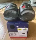 Champion Kids Big C Mega Slide Boys Size 2 Black, White, Red Girls Pool Beach